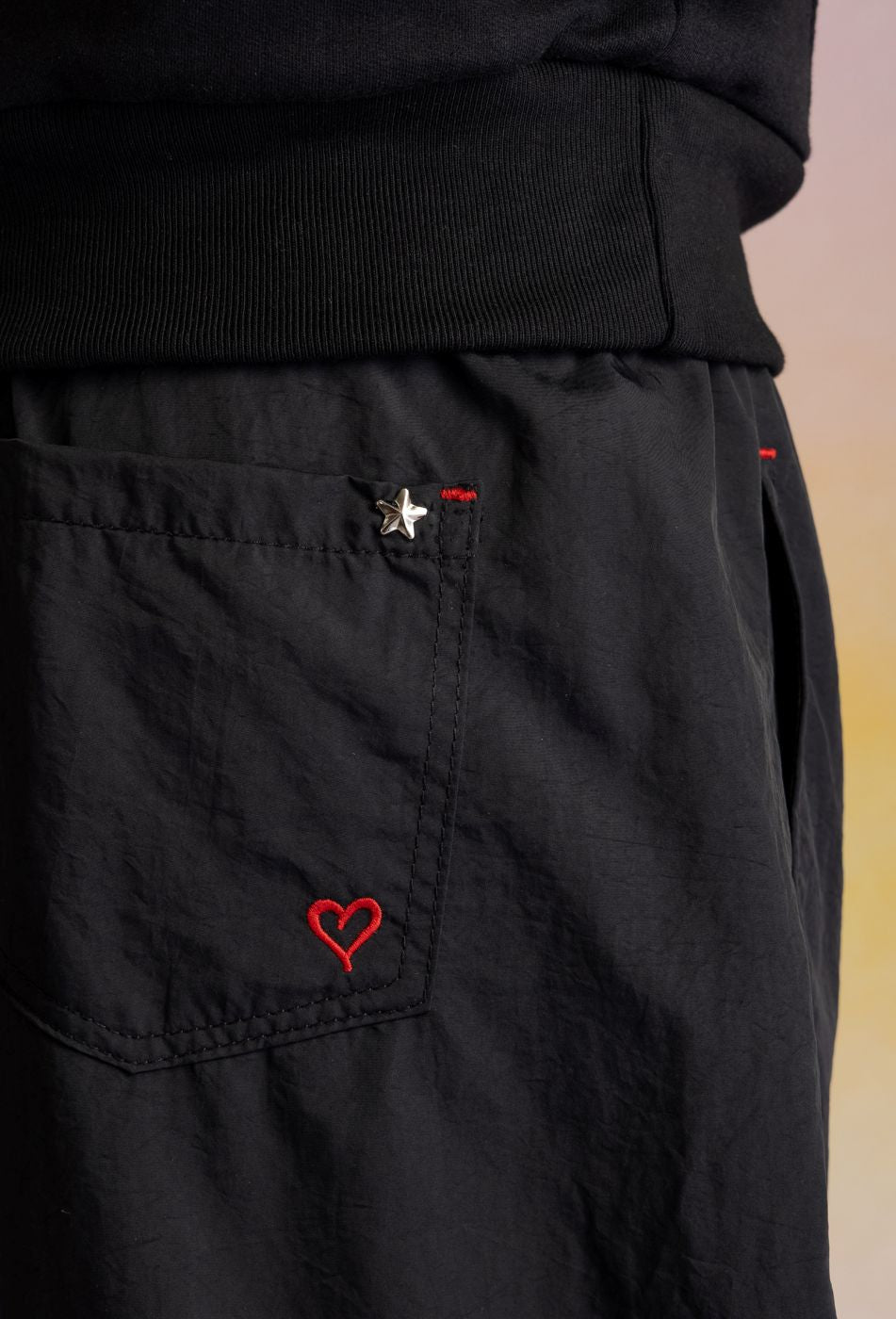 Pantalón Coruña Balloon Pretina Elasticada Negro Cacao