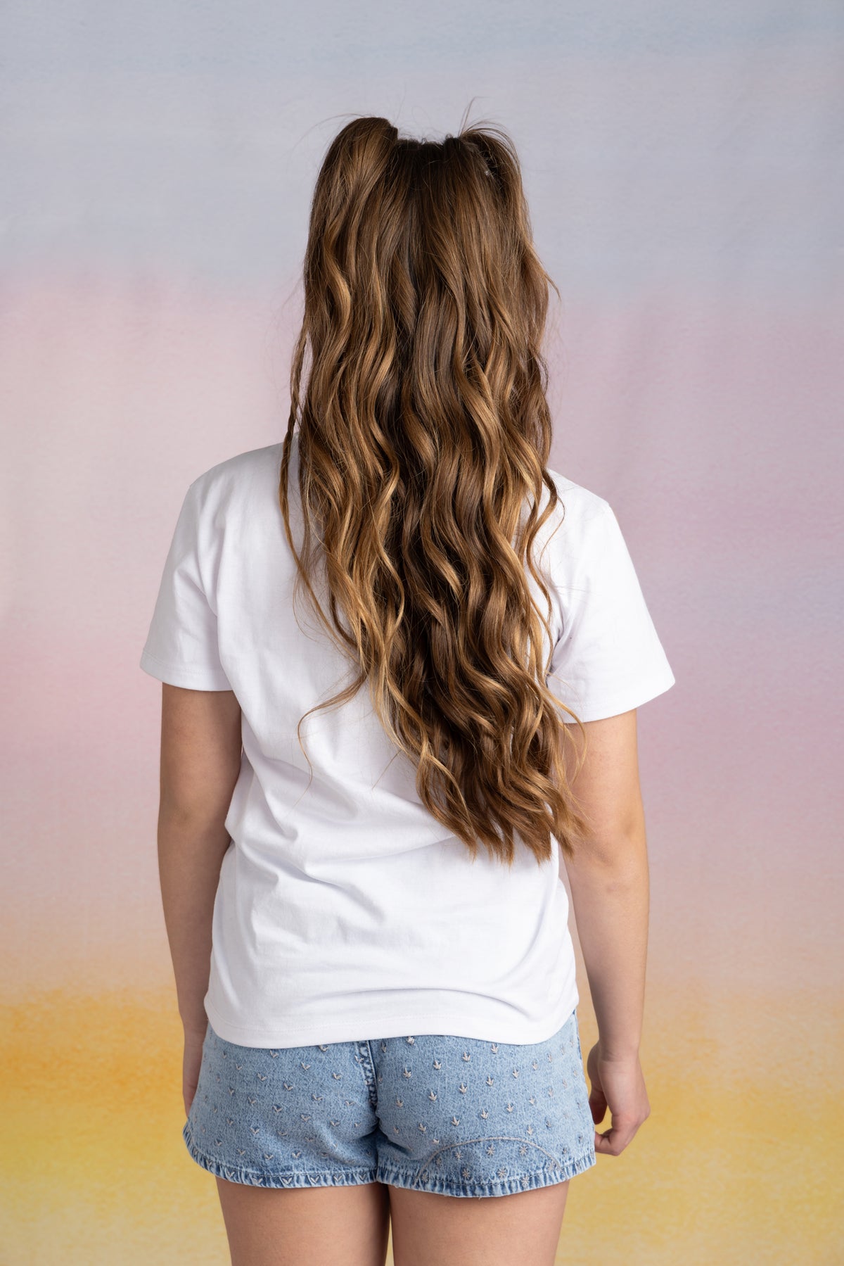 Polera Safira Regular Parche Estrella Blanca Cacao
